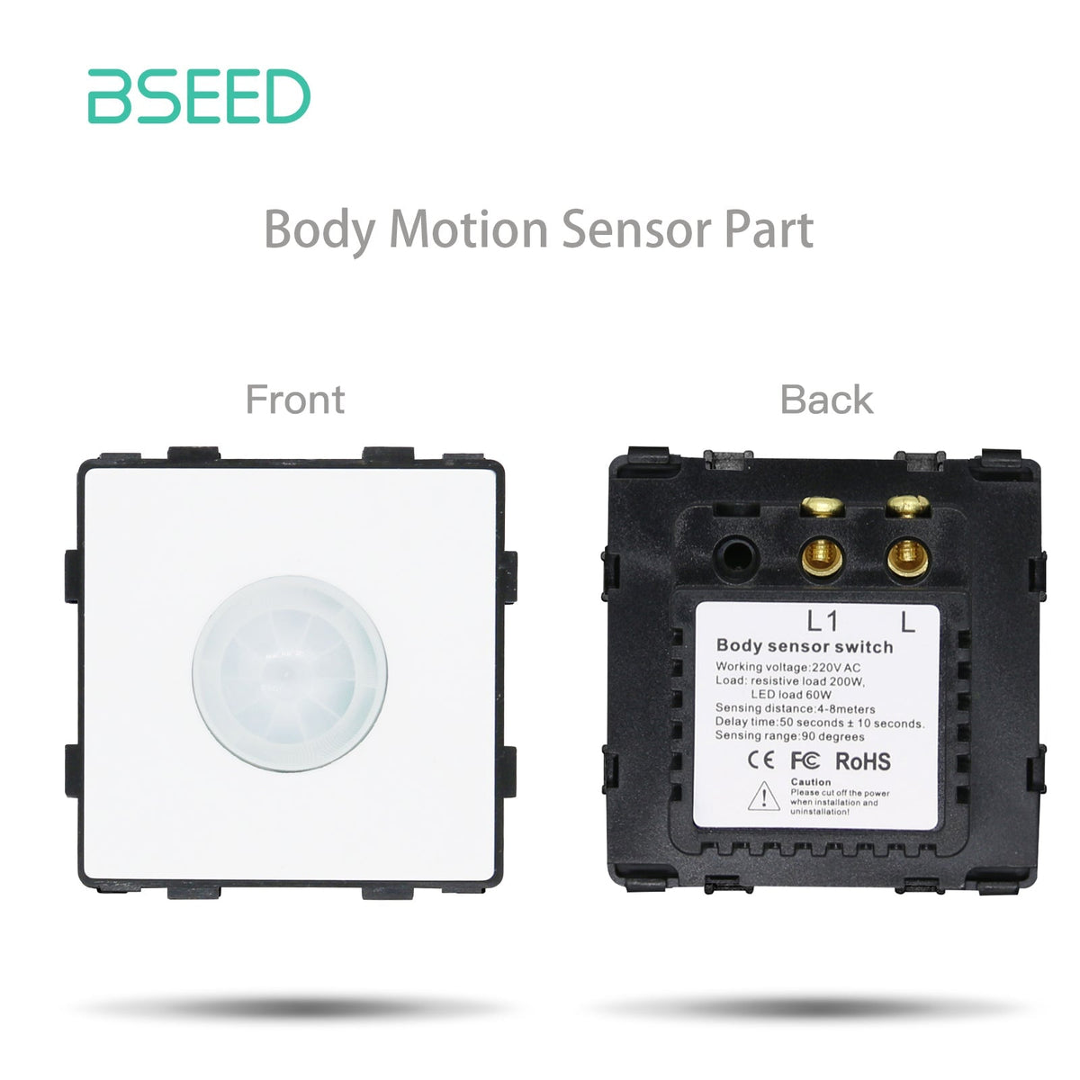 BSEED mechanische PIR-infraroodbewegingssensor schakelaar DIY-onderdeel sensor schakelaar Bseedswitch wit