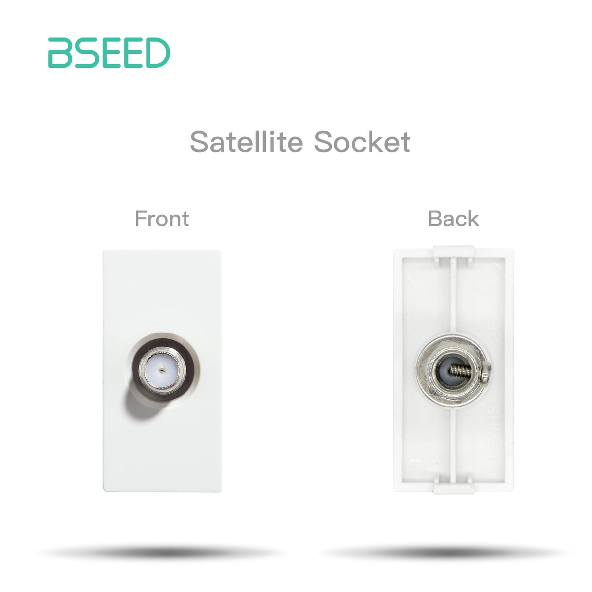 USB Wall Plug Socket Outlets Socket Frame DIY Parts Free Combination Bseedswitch White Satellite