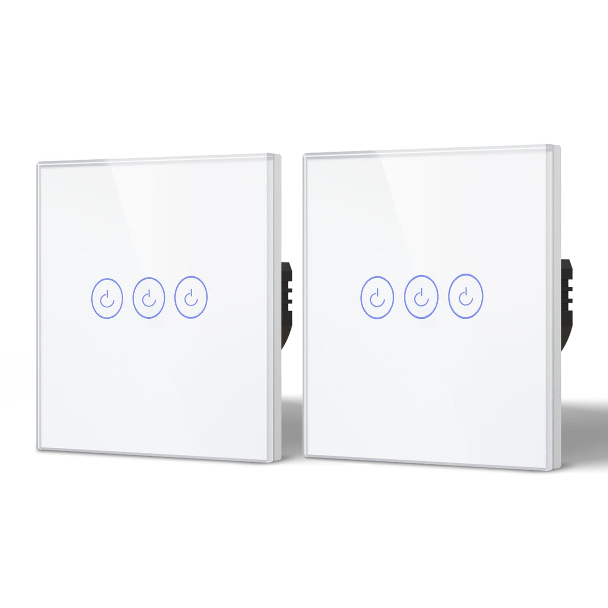 Bseed Smart Wifi Touch Switch 3 Gang 1/2/3 Way 1/2/3Pcs/Pack Wall Plates & Covers Bseedswitch White 2Pcs/Pack