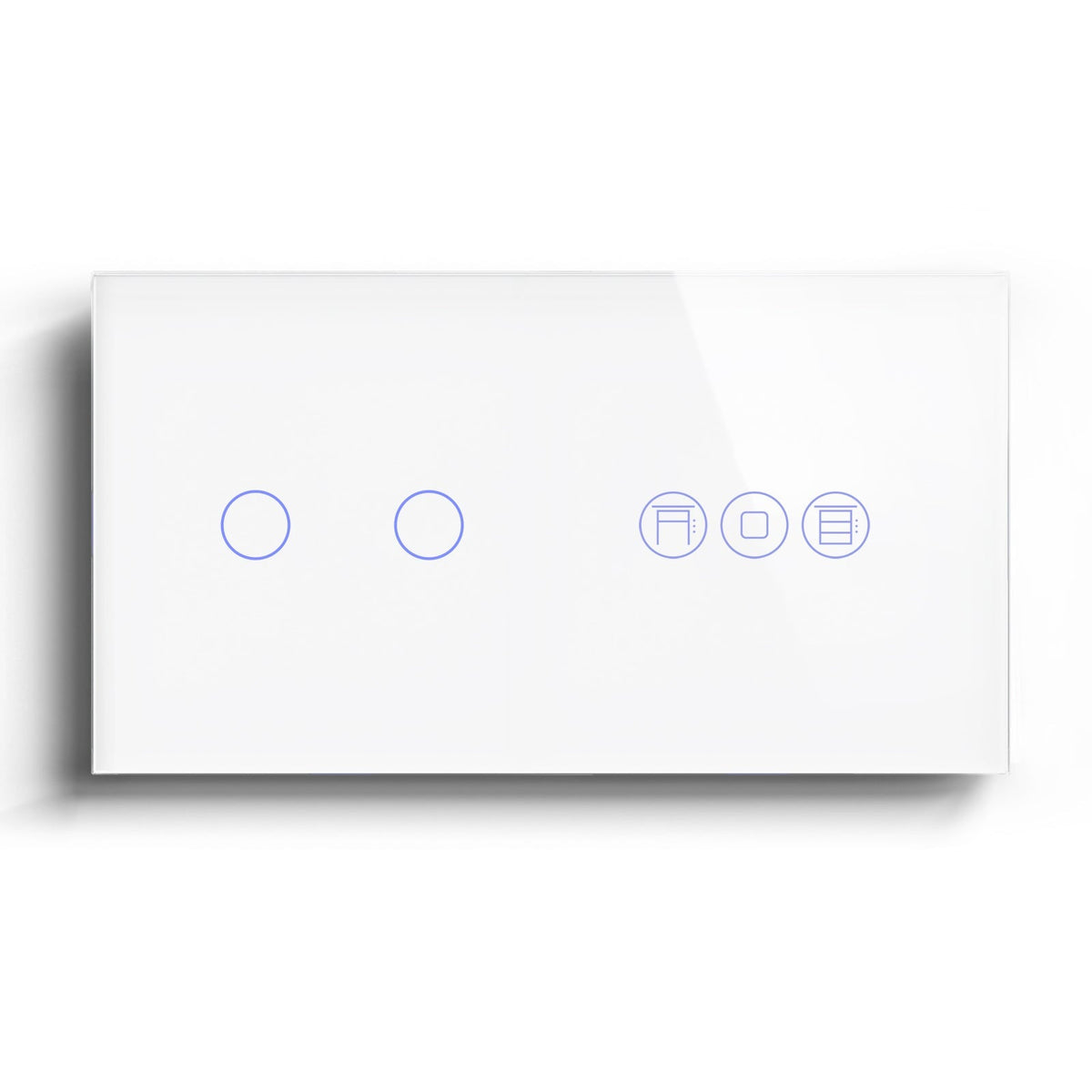 BSEED Zigbee light switch with Shutter Switch Bseedswitch White 2gang
