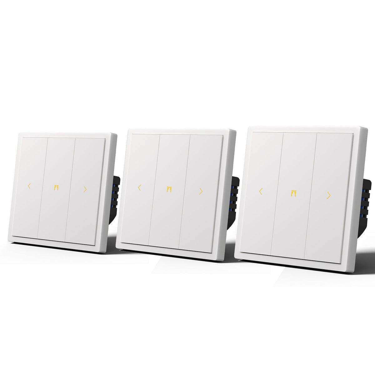 BSEED Scale Series Smart Wifi Curtain Switch Work With Alex Google Assistant Light Switches Bseedswitch White 3 PCS/Pack