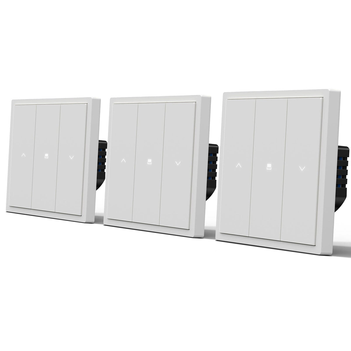 BSEED Scale Series Smart Wifi Roller Shutter Blind Switch Light Switches Bseedswitch White 3 PCS/Pack