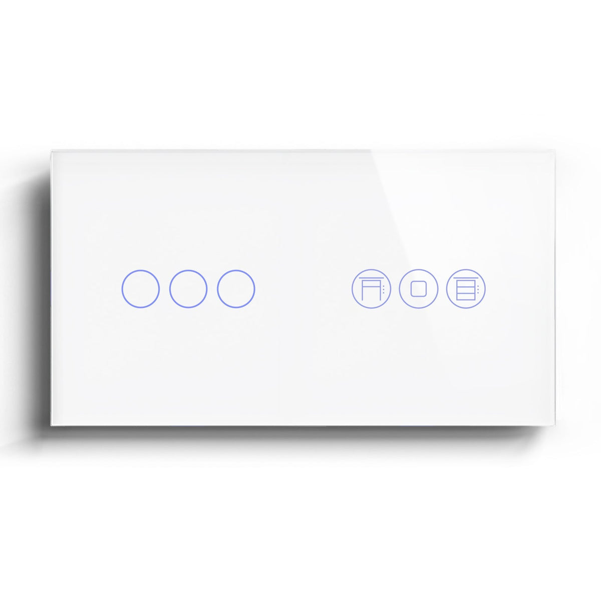 BSEED Zigbee light switch with Shutter Switch Bseedswitch White 3gang