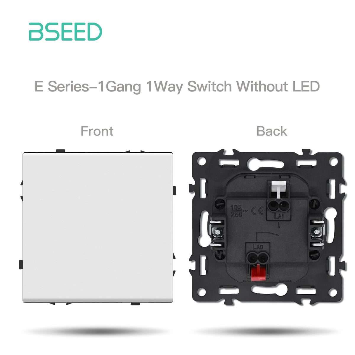 Grand Series DIY Part Customized free combinations Plastic Panels White Color Power Outlets & Sockets Bseedswitch 1 Gang 1Way Switch