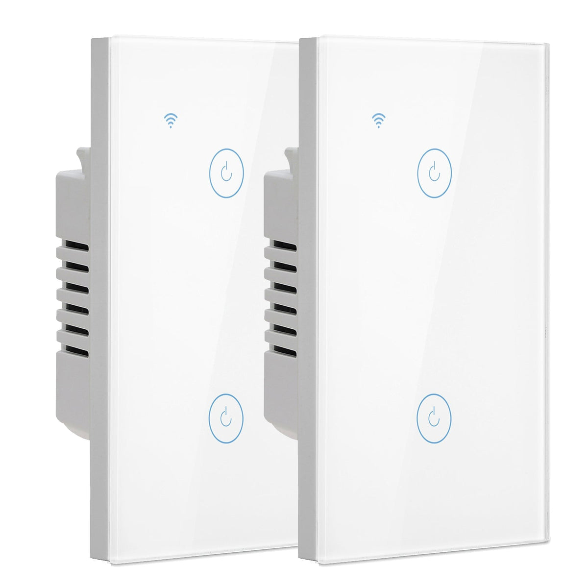 Bseed Matter 118 Type Wall Switch Wifi Touch Light Switch 1/2/3 Gang Light Switches Bseedswitch White 2Gang 2 PCS /Pack