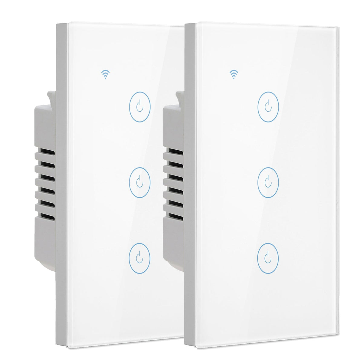 Bseed Matter 118 Type Wall Switch Wifi Touch Light Switch 1/2/3 Gang Light Switches Bseedswitch White 3Gang 2 PCS /Pack