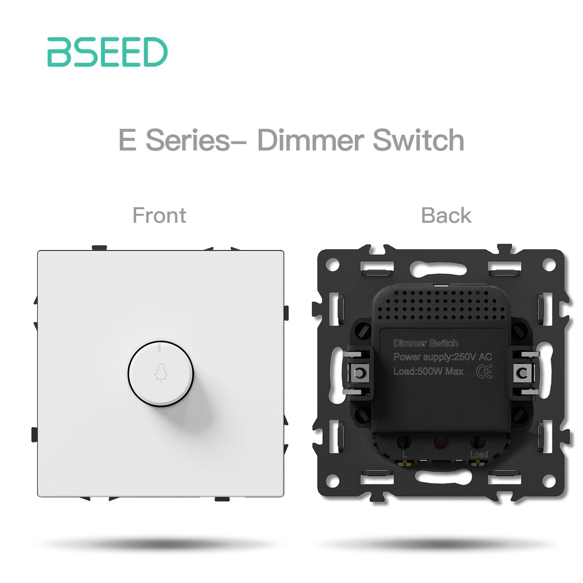 Grand Series DIY Part Customized free combinations Plastic Panels White Color Power Outlets & Sockets Bseedswitch Dimmer Switch 500W