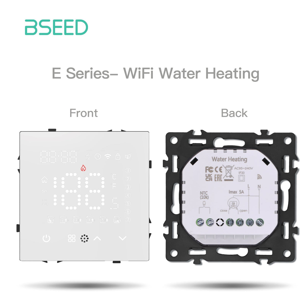 Grand Series DIY Part Customized free combinations Plastic Panels White Color Power Outlets & Sockets Bseedswitch Wifi Water heating