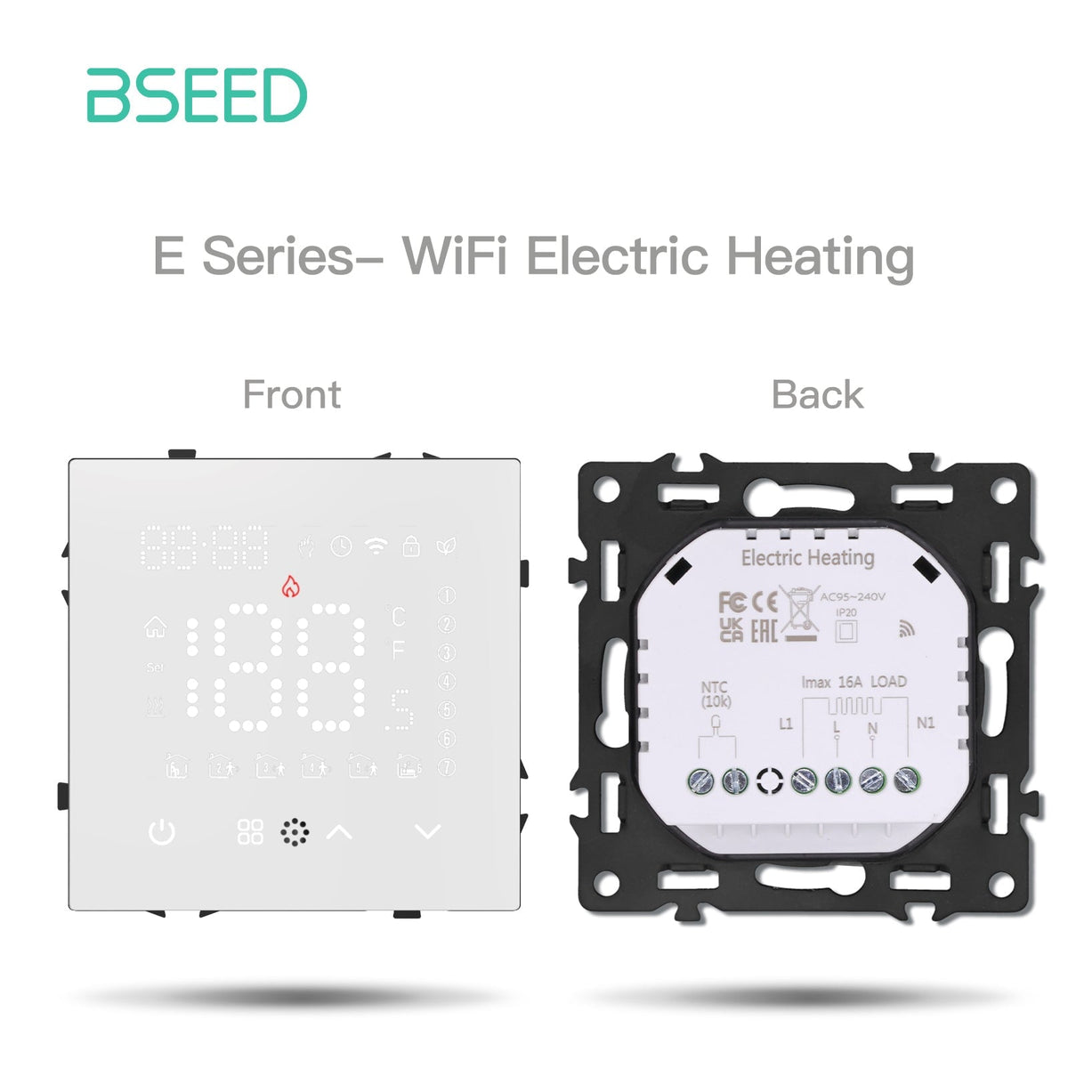 Grand Series DIY Part Customized free combinations Plastic Panels White Color Power Outlets & Sockets Bseedswitch Wifi Electric heating