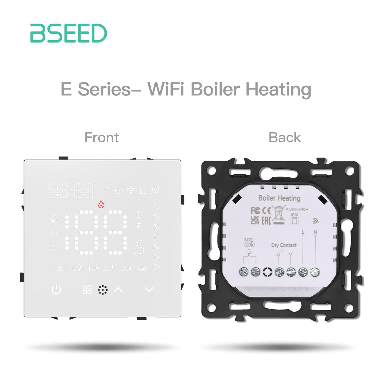 Grand Series DIY Part Customized free combinations Plastic Panels White Color Power Outlets & Sockets Bseedswitch Wifi boiler heating