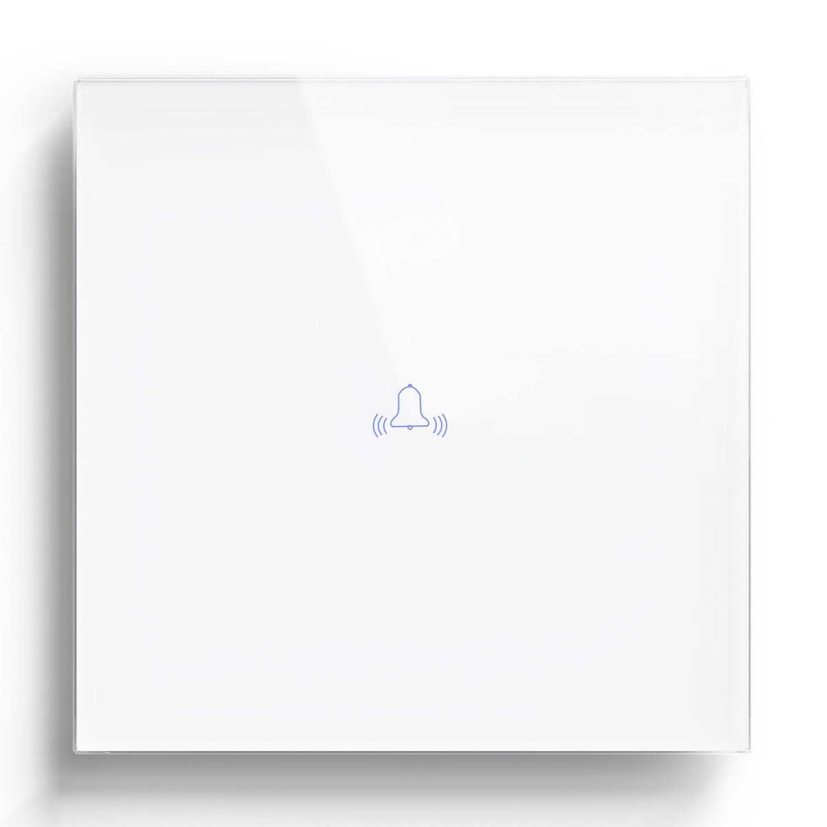 Bseed Touch Door Bell Switch Glass Panel 86mm Door Bells & Chimes Bseedswitch White