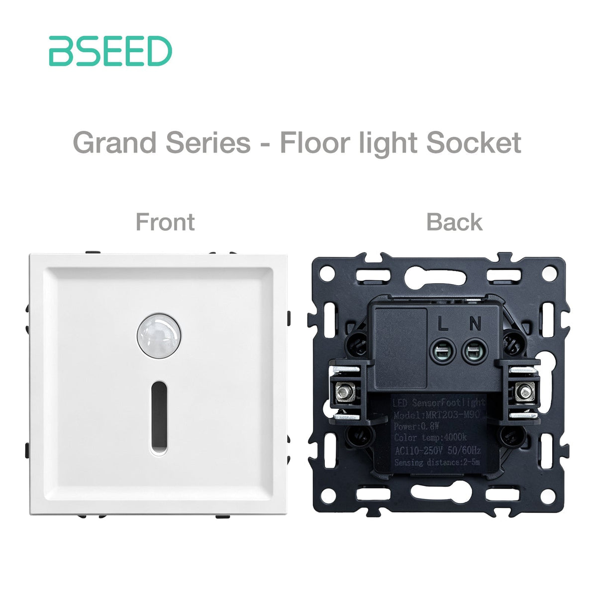 Grand Series DIY Part Customized free combinations Plastic Panels White Color Power Outlets & Sockets Bseedswitch Floor Lamp