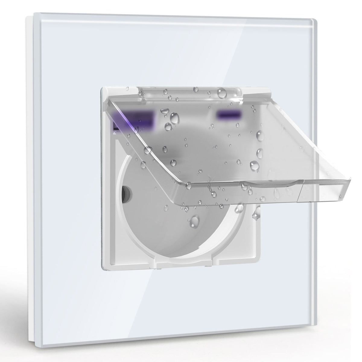 BSEED FR sockets with 20W PD Fast Charge Type-C Interface Outlet Wall Socket with waterproof cover Power Outlets & Sockets Bseedswitch