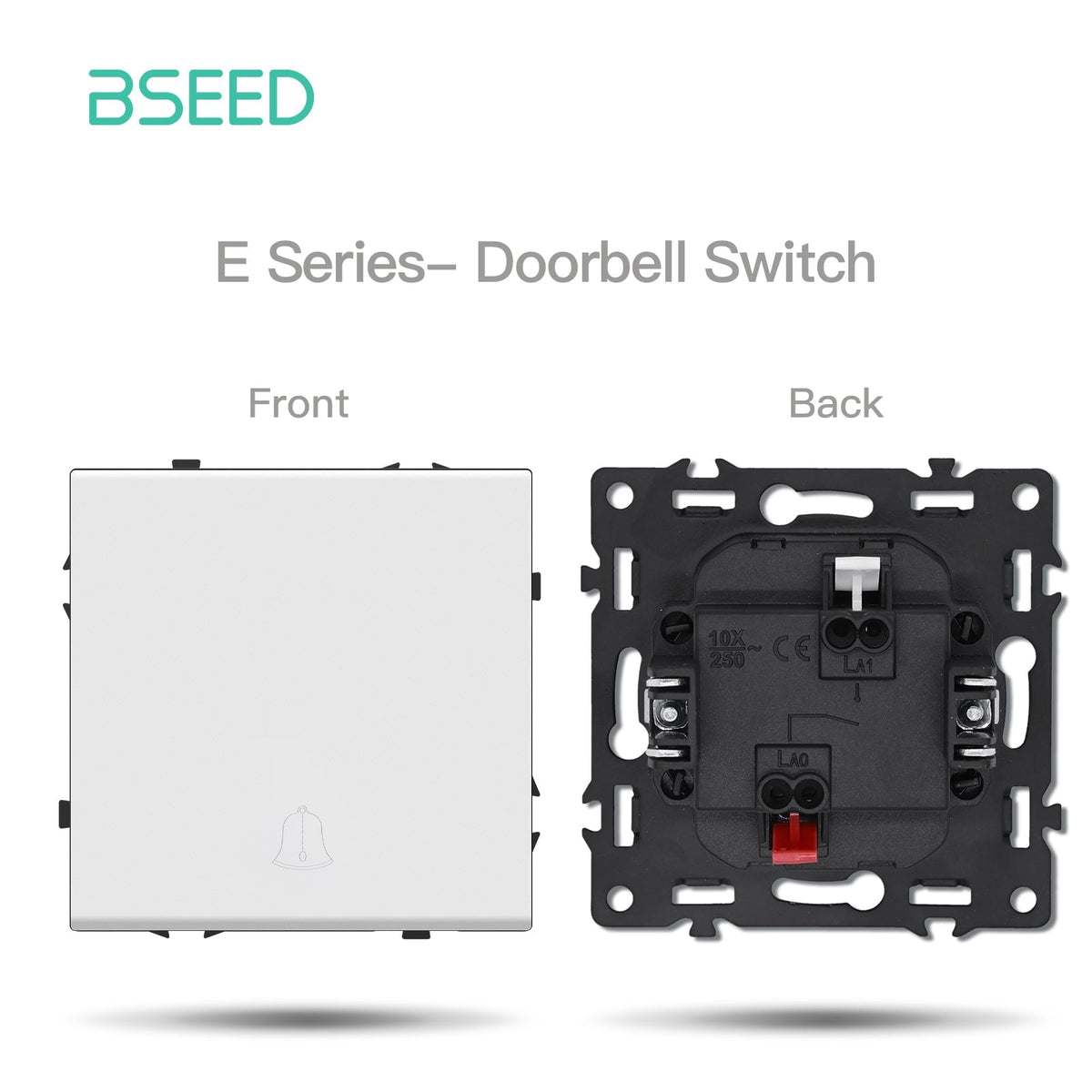 Grand Series DIY Part Customized free combinations Plastic Panels White Color Power Outlets & Sockets Bseedswitch Doorbell Switch