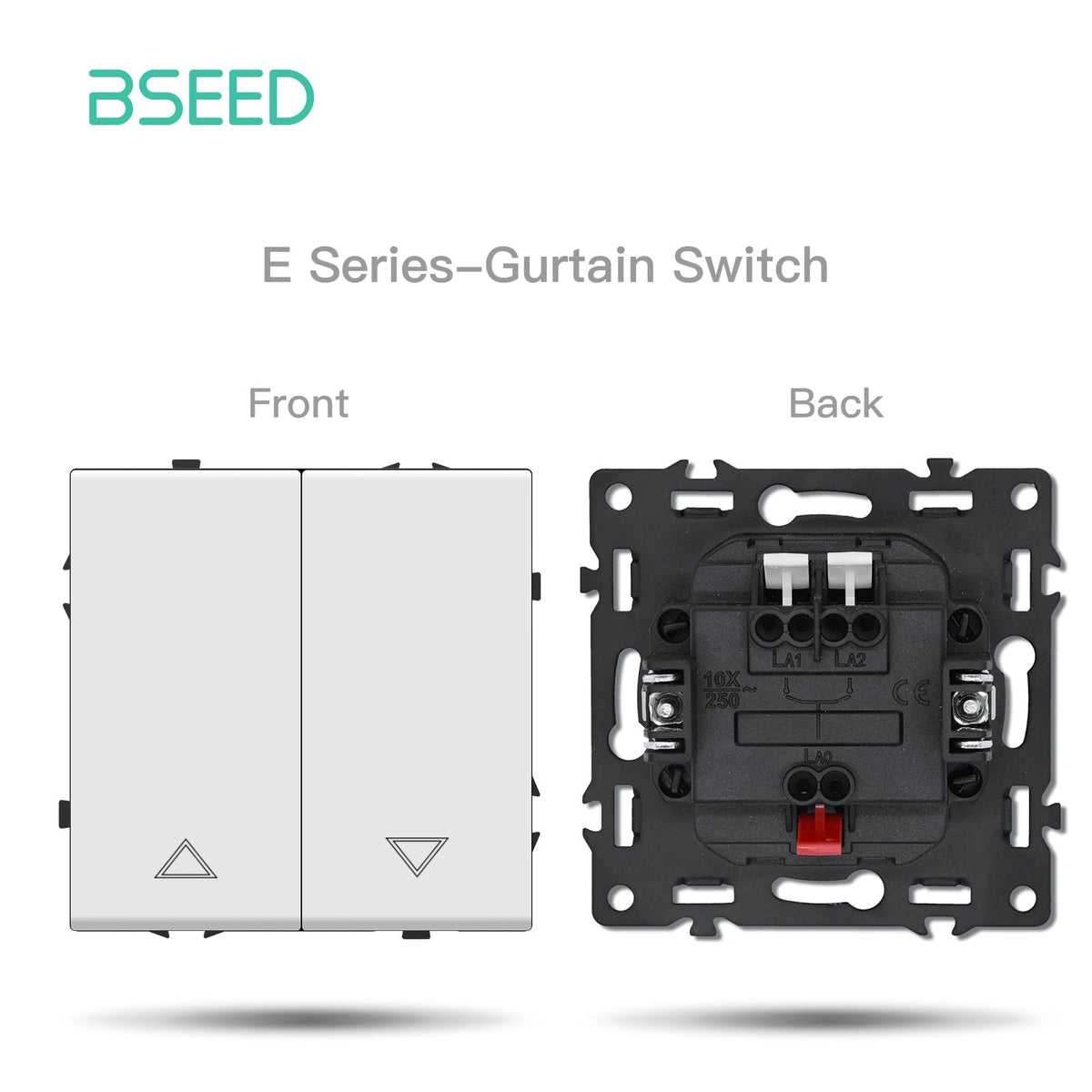Grand Series DIY Part Customized free combinations Plastic Panels White Color Power Outlets & Sockets Bseedswitch Curtain Switch