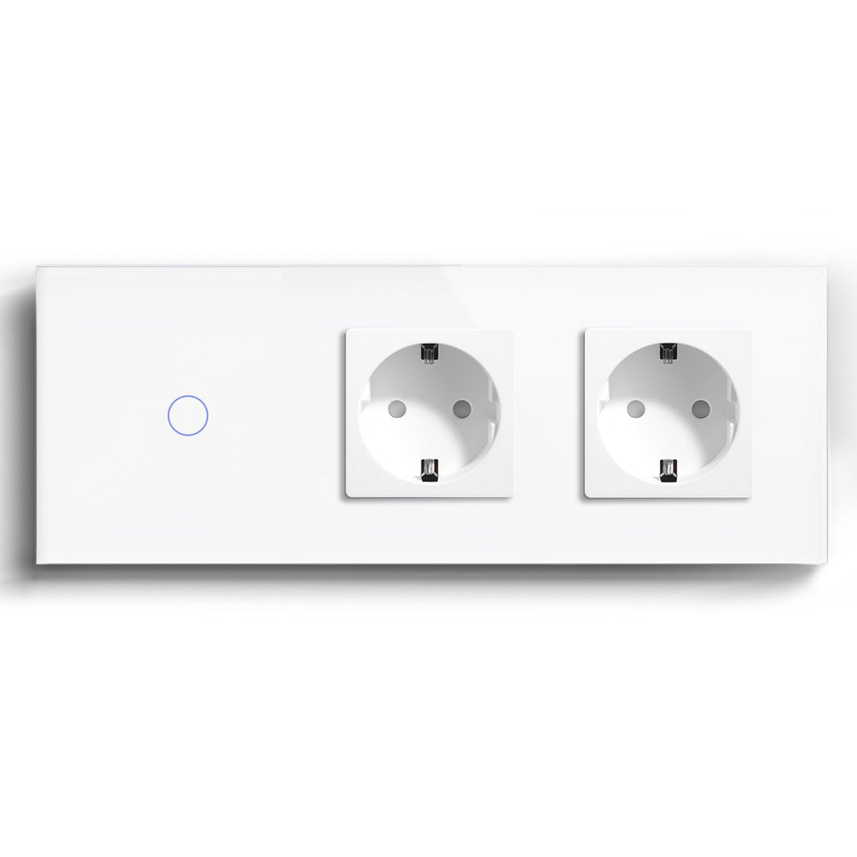 Bseed Zigbee 1/2/3 Gang Light Switches With Double No Smart EU Standard Wall Sockets Light Switches Bseedswitch White 1Gang