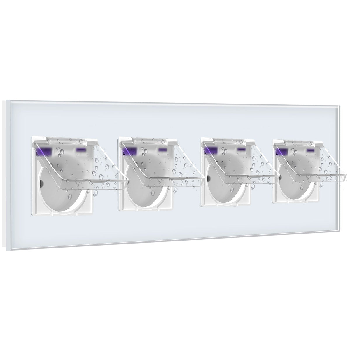 BSEED FR sockets with 20W PD Fast Charge Type-C Interface Outlet Wall Socket with waterproof cover Power Outlets & Sockets Bseedswitch