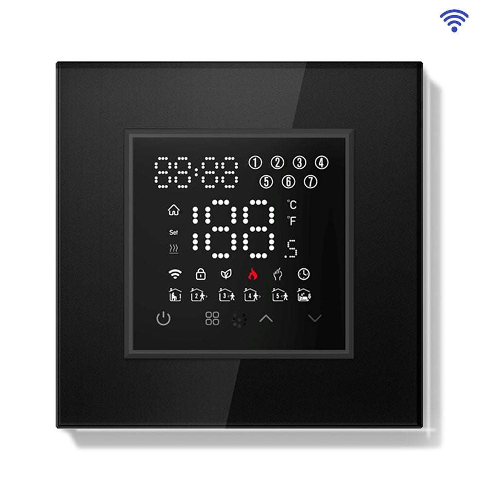 BSEED Echo Series Smart WiFi Touch LED Screen Floor Heating Room Thermostat Controller Thermostats Bseedswitch