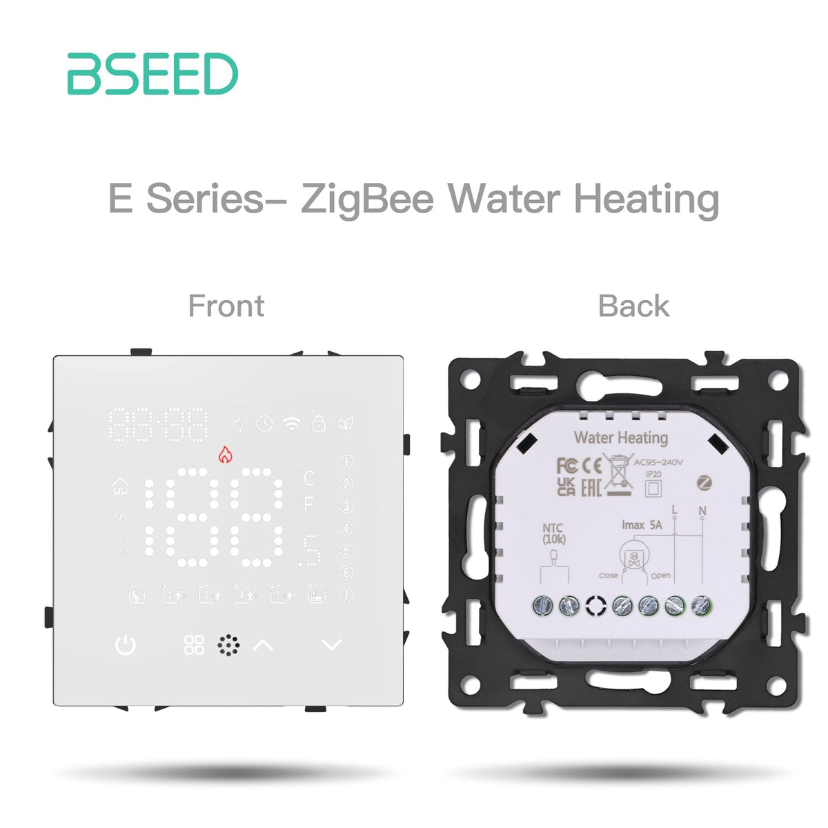 Grand Series DIY Part Customized free combinations Plastic Panels White Color Power Outlets & Sockets Bseedswitch ZIGBEE Water heating