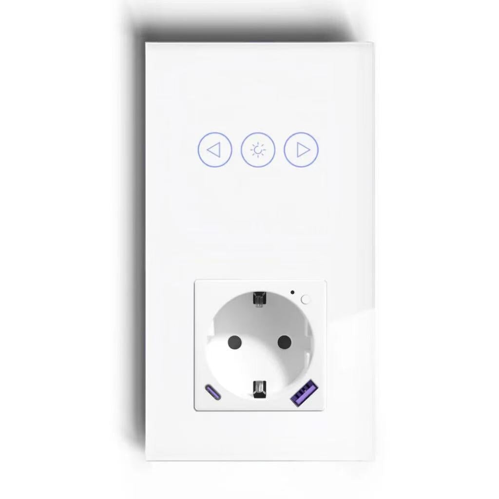 BSEED Product Customization Bseedswitch wifi dimmer switch with wifi eu socket with energy monitoring with fast charge usb-c port
