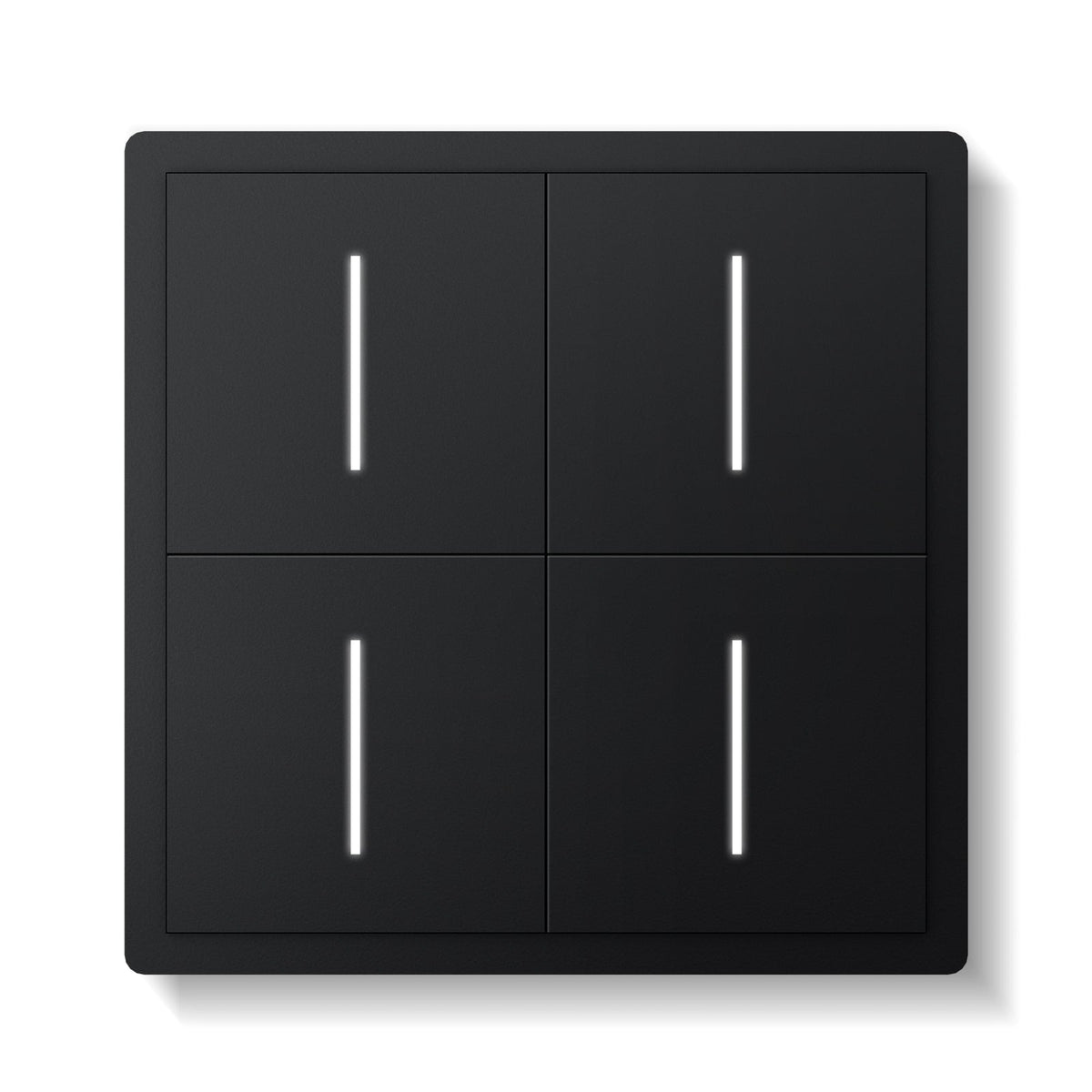 BSEED Scale Series Smart Wifi Light Switch 4 Gang (With Neutral) Light Switches Bseedswitch Black 1 PCS/Pack