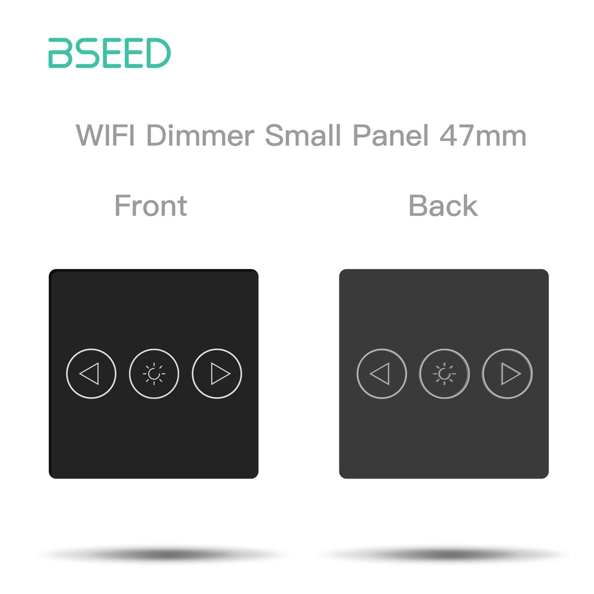 Bseed Dimmer Switch Panel Insert Part and Function Key Wall Plates & Covers Bseedswitch 47mm Wifi Dimmer Panel Balck