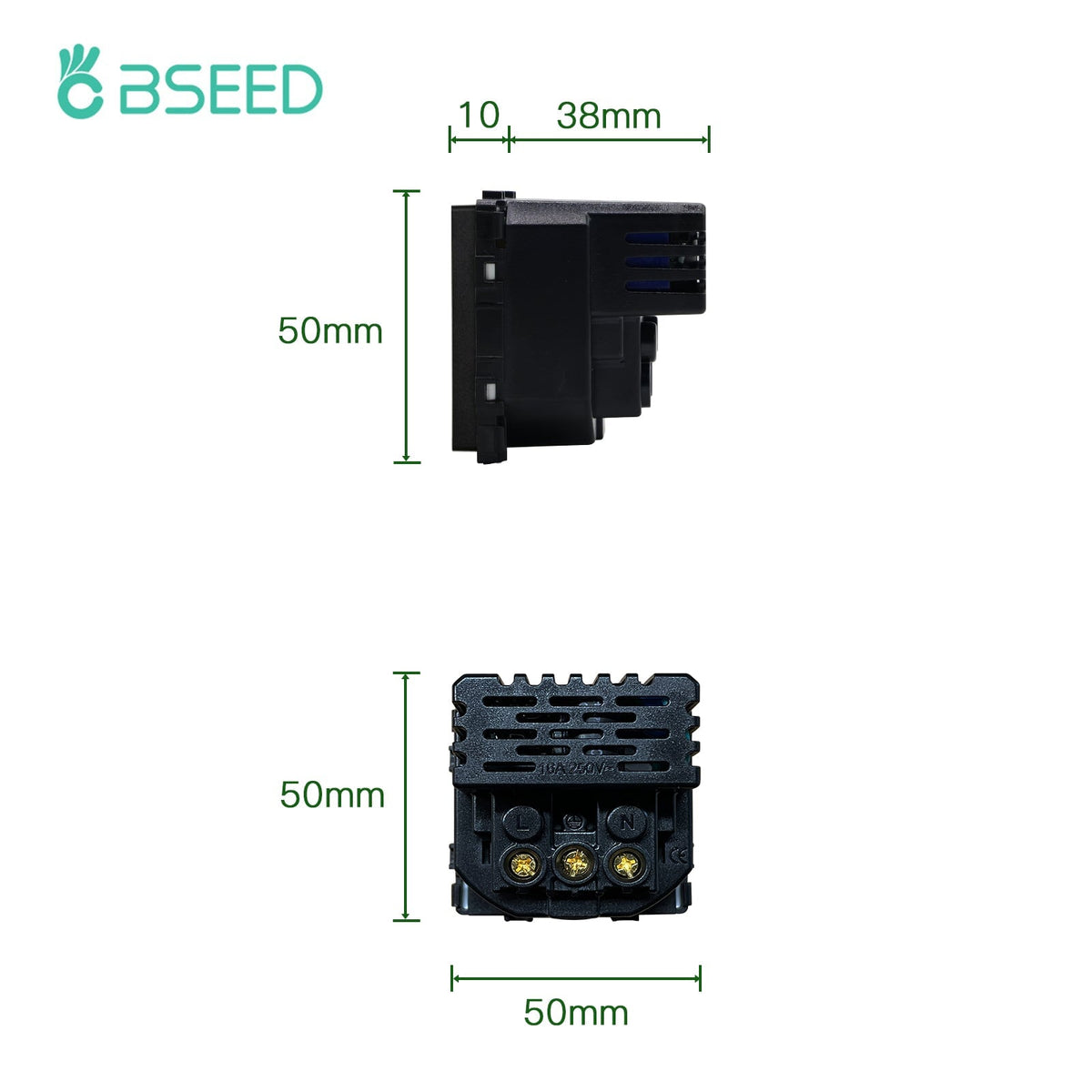 BSEED EU Type-C wandcontactdoos 16A 20W USB-C oplaadpunt stopcontacten & schakelaars Bseedswitch