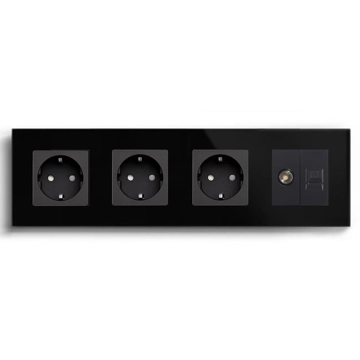 BSEED Product Customization Bseedswitch triple eu socket with tv socket and cat6 socket