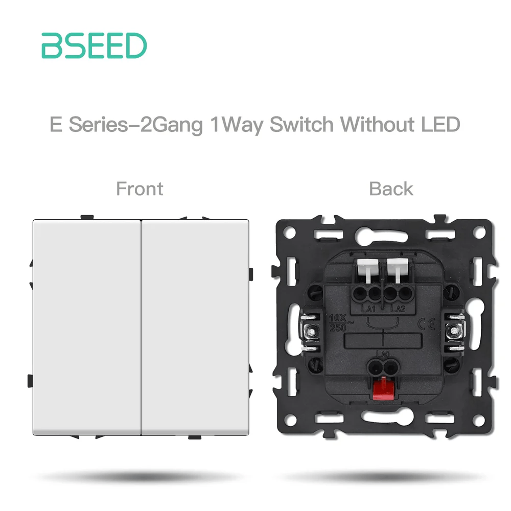BSEED Product Customization Bseedswitch Echo Grand series rebound 2gang 1way switch