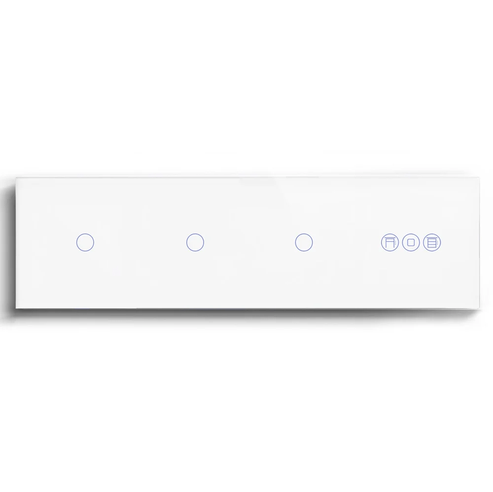 BSEED Product Customization Bseedswitch triple zigbee 1gang switch without neutral line with zigbee roller shutter switch