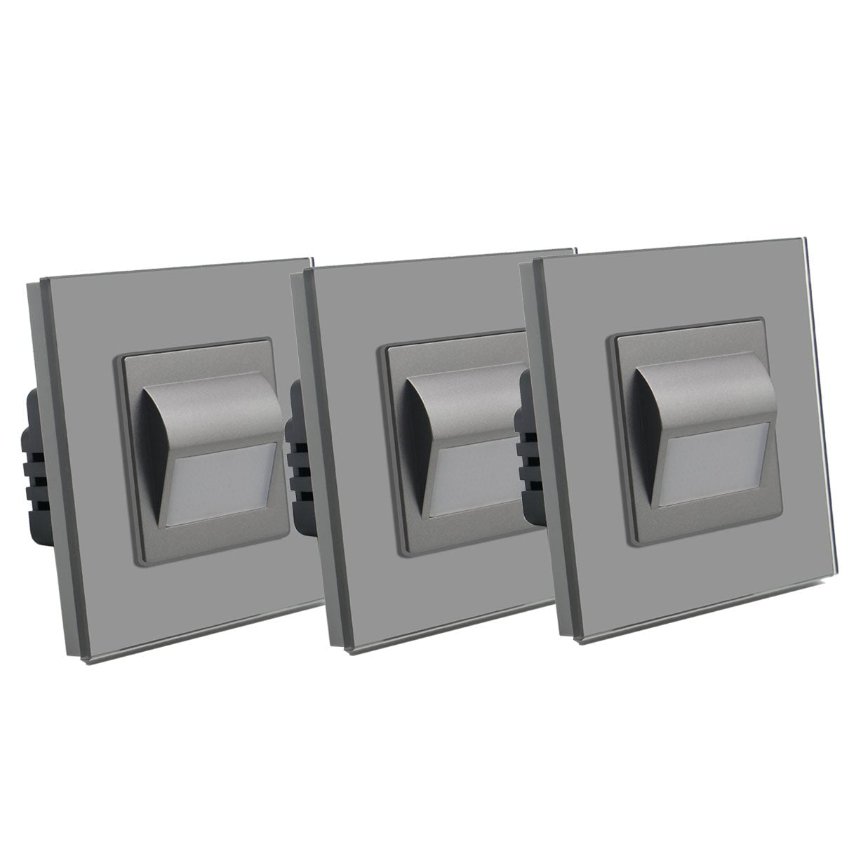 BSEED Footwell Lighting Floor Light Motion Sensor LED Floor Lamp 2800-3000K lamp Bseedswitch grey 3 PCS/ Pack