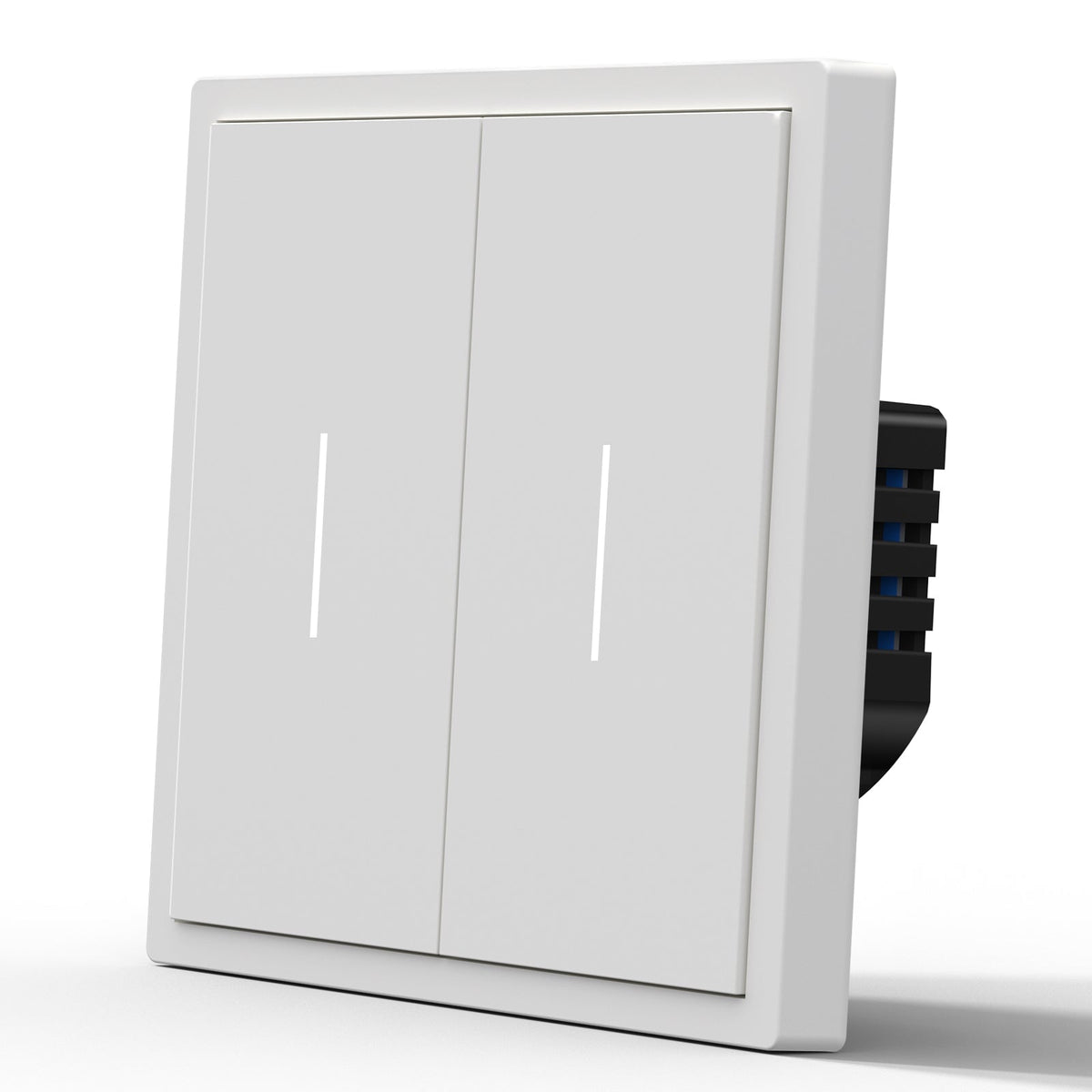 Interruptor Inteligente BSEED Serie Scale Wifi (Con Neutro) Interruptores BSEED Switch Blanco 1 Unidad/Paquete 2 Gang