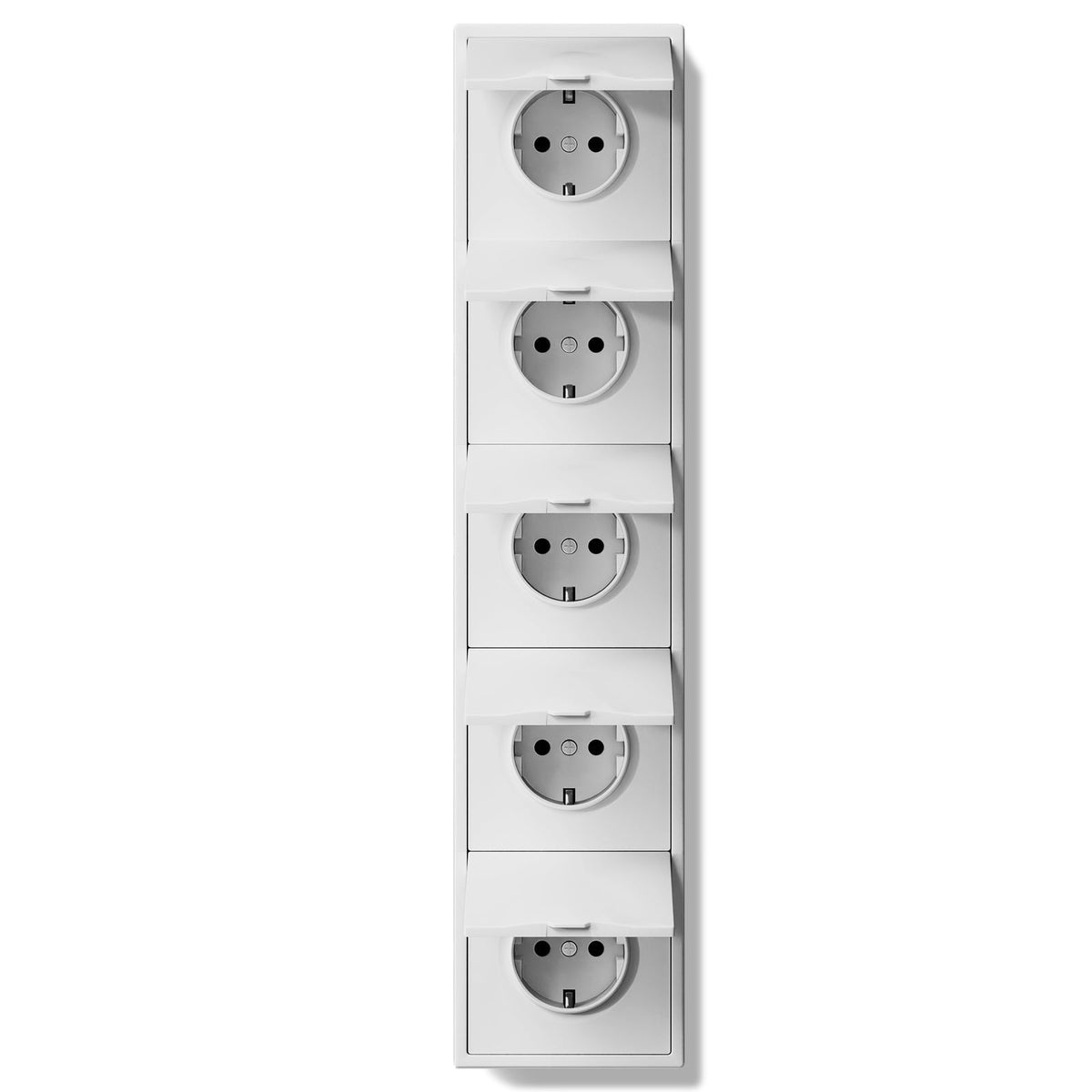 Grand Series EU Wall Sockets with clamping technology With Waterproof Cover plastics Easy Install Socket Power Outlets & Sockets Bseedswitch White pentad