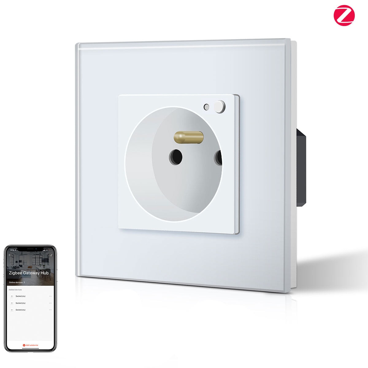 BSEED ZigBee FR Wall Sockets Power Outlets Kids Protection Wall Plates & Covers Bseedswitch