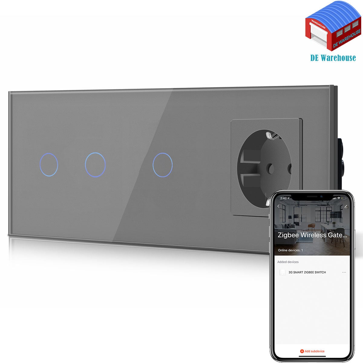 Bseed Smart Zigbee Light Switch With Eu Socket In Germany Light Switches Bseedswitch