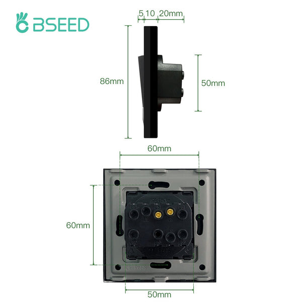 BSEED Door Bell Switch Touch Control Button Switch Door Bells & Chimes Bseedswitch 