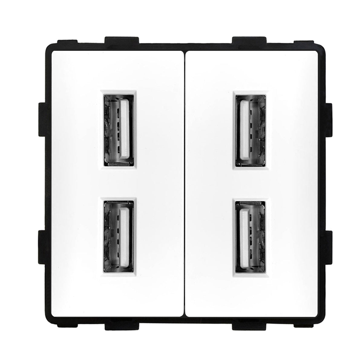 Bseed EU UK Russia Standard Plastic Socket Button Switch Function Key DIY Home Improvement Wall Plates & Covers Bseedswitch White 4 USB Socket Function Key