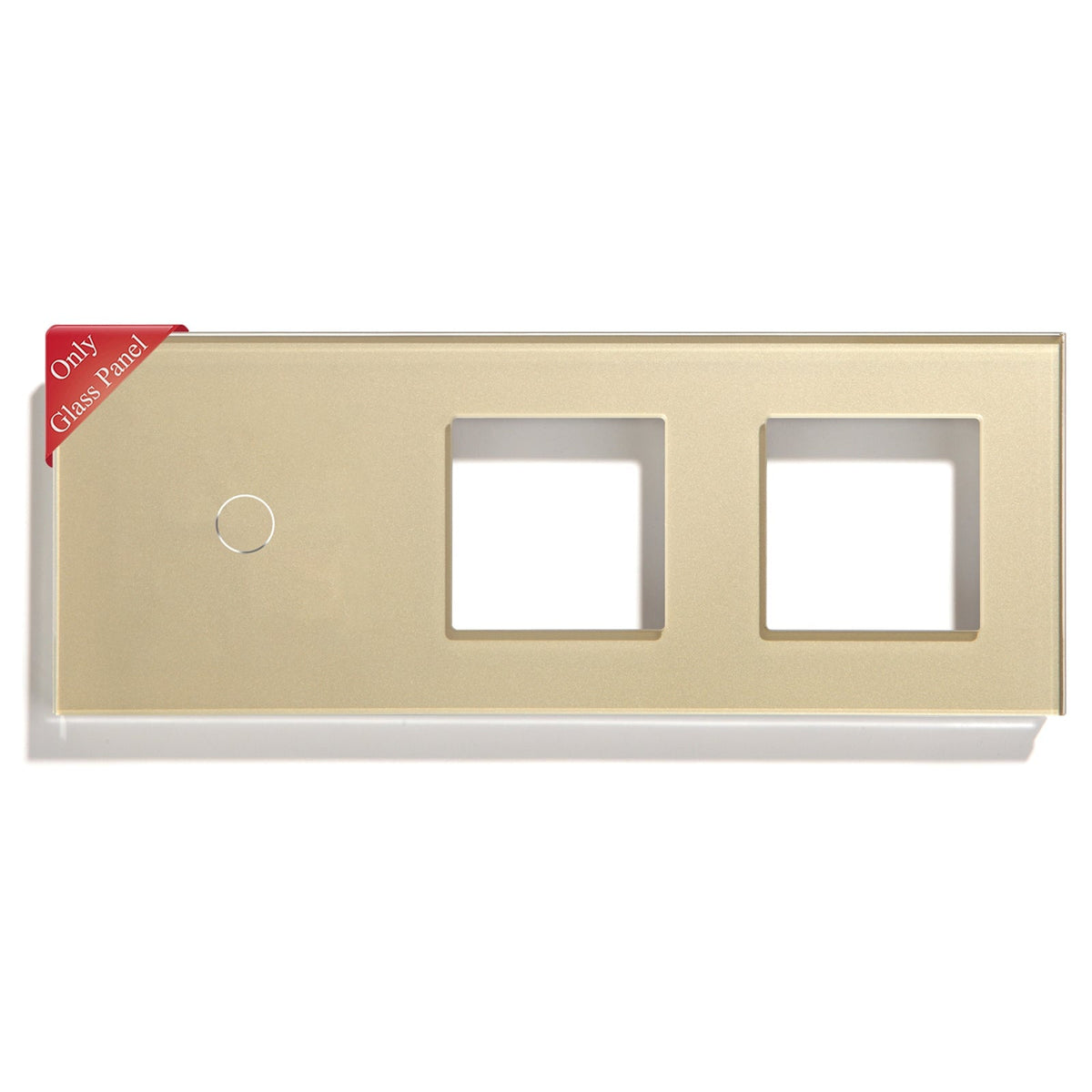 Bseed Panel with Double Frame Crystal Glass 1/2/3 Gang with Slots Bseedswitch