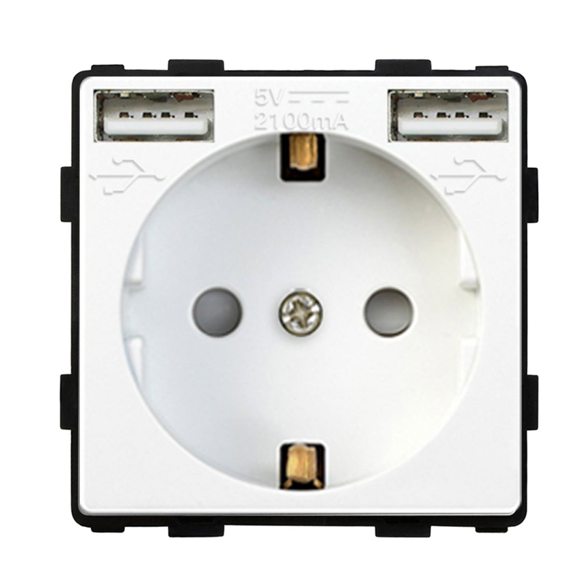 BSEED EU standard Function Key Cover Socket With Double USB socket DIY Parts Power Outlets & Sockets Bseedswitch