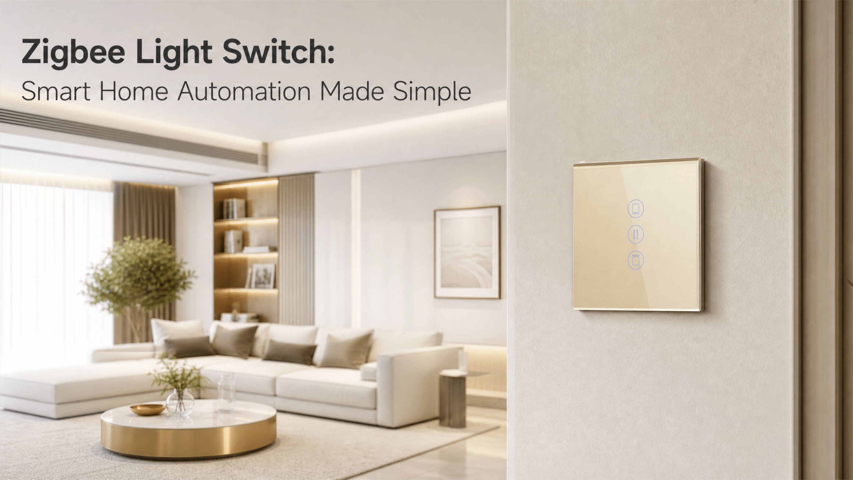 light switch Zigbee BSEED : la domotique simplifiée