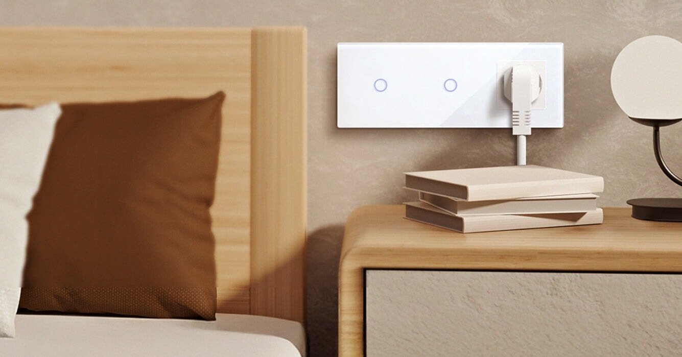 Interruptor de parede inteligente BSEED compatível com casas inteligentes modernas