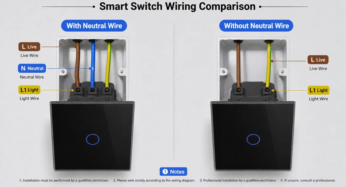 BSEED No Neutral Smart Switch: Compatible Solutions for Apartments