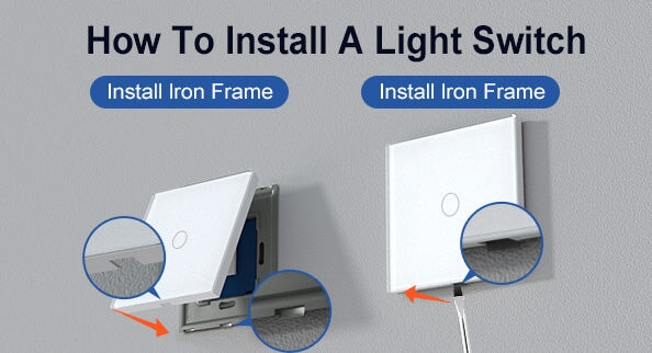 Framing On Light Switch Mounting CNBINGO Aluminium Light Switch With