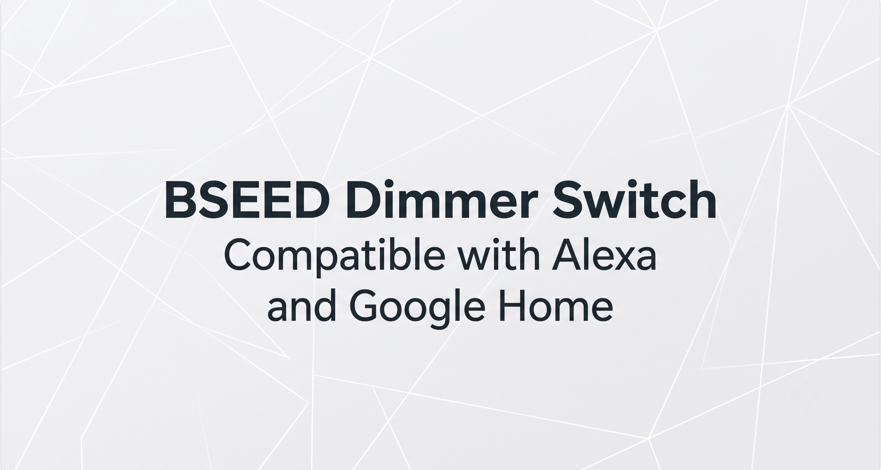 BSEED Dimmer Switch Compatible with Alexa and Google Home