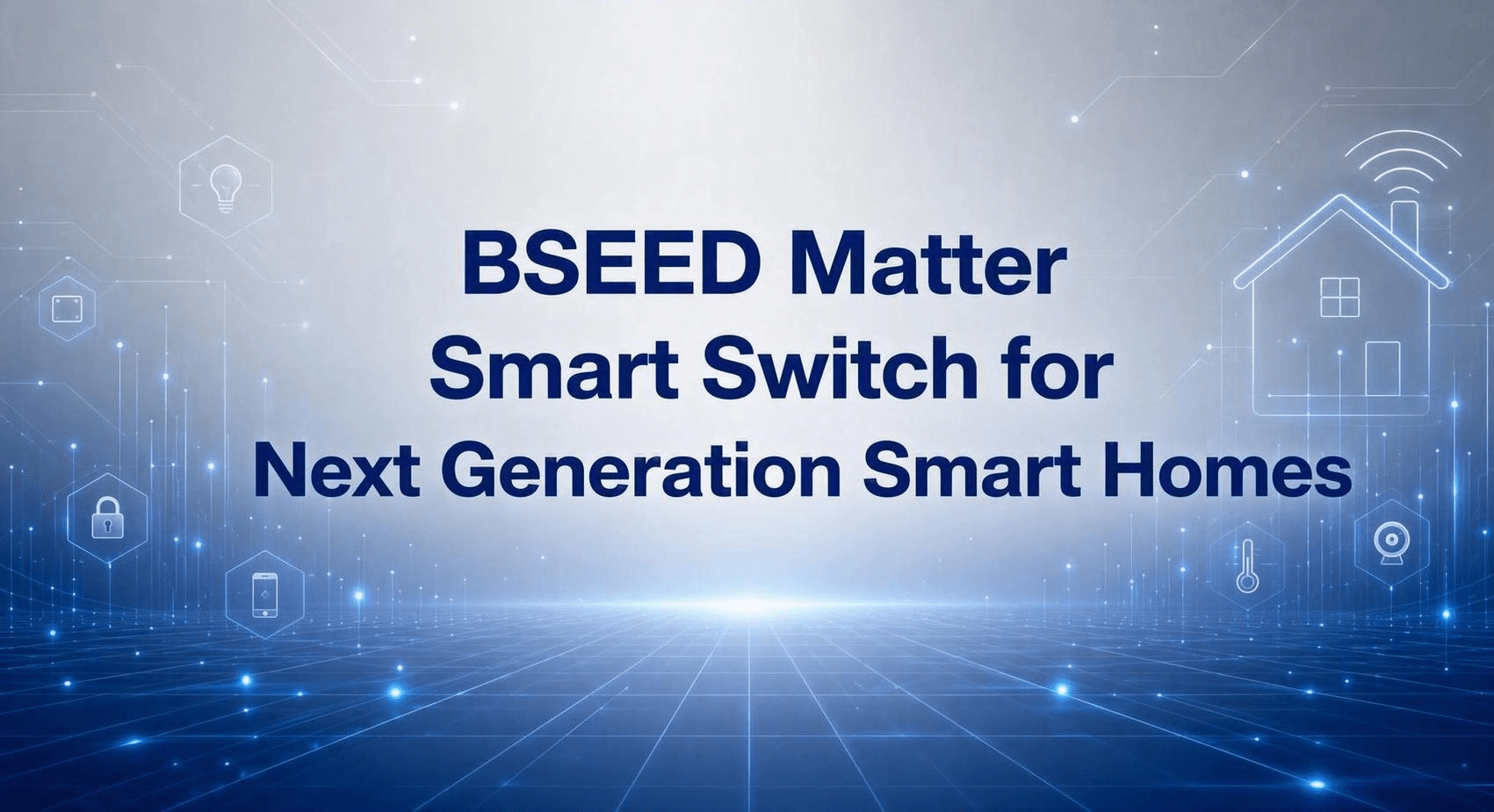 Interruptor inteligente BSEED Matter para casas inteligentes de nova geração