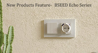 Les interrupteurs de la série BSEED Echo ont été améliorés avec un design plus fin, une sensibilité tactile accrue, une meilleure durabilité des composants internes et une installation simplifiée pour une expérience utilisateur plus fluide.