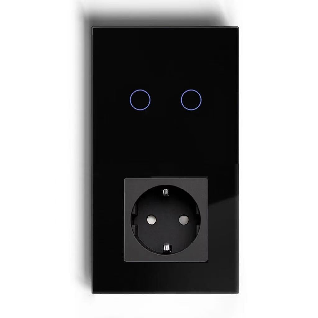 BSEED Product Customization Bseedswitch wifi 2gang switch with eu socket 