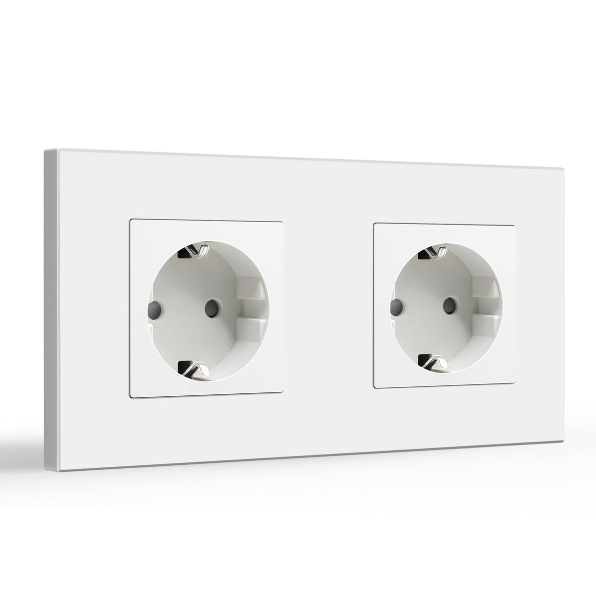 BSEED EU Wall Sockets Power Outlets Glass Panel 16A