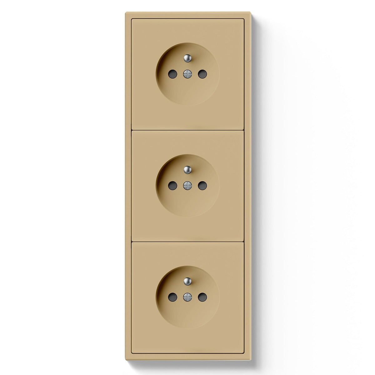 Grand Series Electric Wall French Standard Wall Socket 16A with Claws Power Outlets & Sockets Bseedswitch Gold Triple 