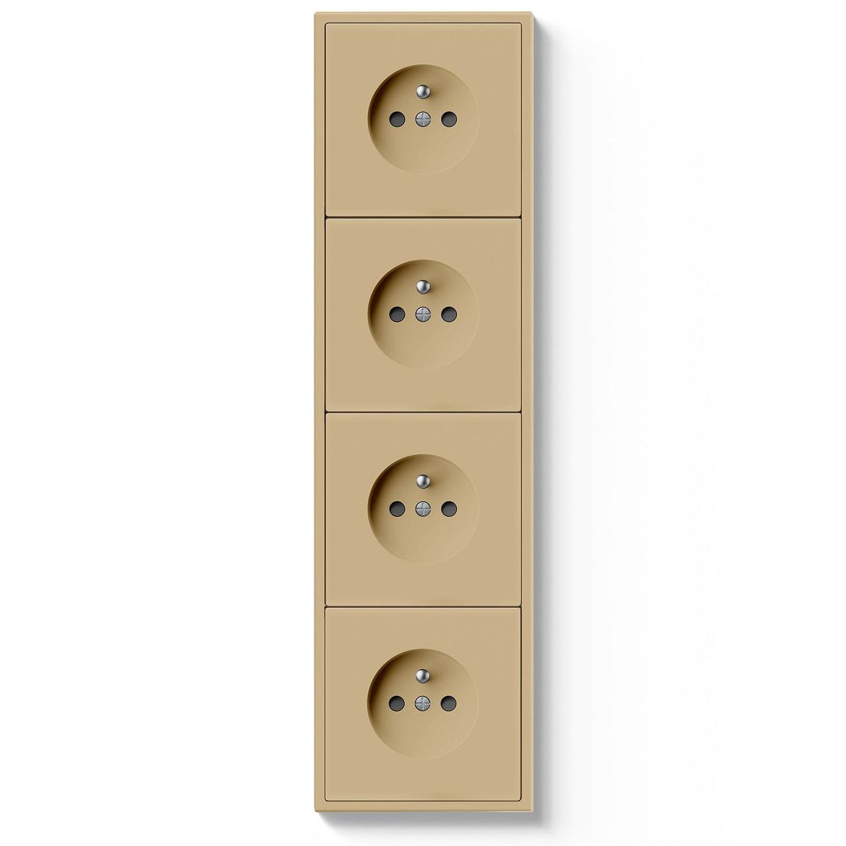 Grand Series Electric Wall French Standard Wall Socket 16A with Claws Power Outlets & Sockets Bseedswitch Gold Quadruple 